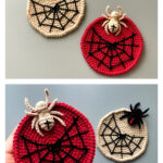 Halloween Spider Web Coaster Crochet Pattern