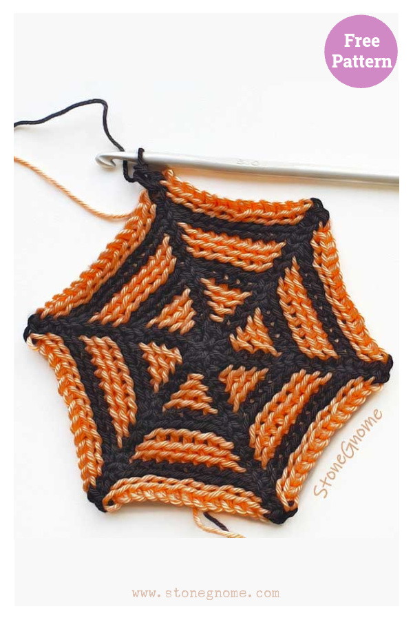 Halloween Spider Web Free Crochet Pattern