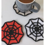 Halloween Spiderweb Coaster Crochet Pattern