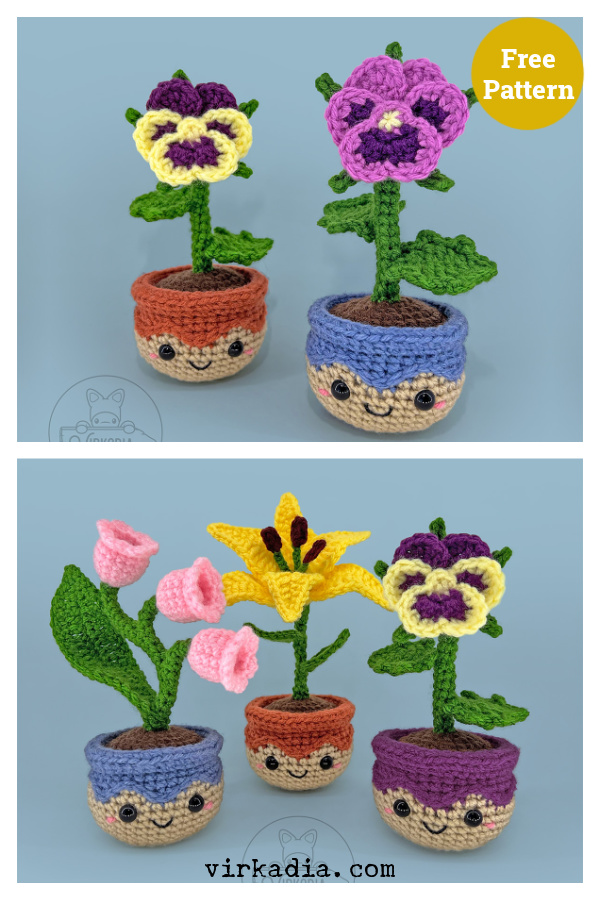 Pansy Cutie Free Crochet Pattern