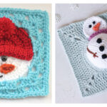 Snowman Granny Square Crochet Patterns