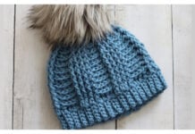 Step Ladder Beanie Hat Free Crochet Pattern and Video Tutorial