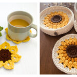 Sunflower Coaster Crochet Patterns