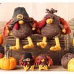 Turkey Gnome and Turkey Friend Amigurumi Free Crochet Pattern