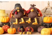 Turkey Gnome and Turkey Friend Amigurumi Free Crochet Pattern