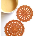 Two Spider Web Coasters Free Crochet Pattern