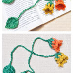 Autumn Bell Flower Bookmark Free Crochet Pattern and Video Tutorial