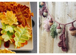 Autumn Oak Leaf Crochet Patterns