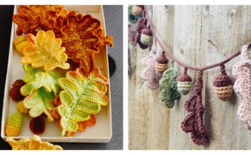 Autumn Oak Leaf Crochet Patterns