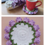 Bell Flower Coaster Free Crochet Pattern