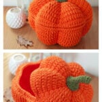 Big Pumpkin Basket Crochet Pattern