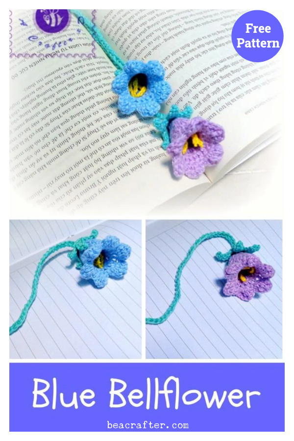 Blue Bellflower Free Crochet Pattern