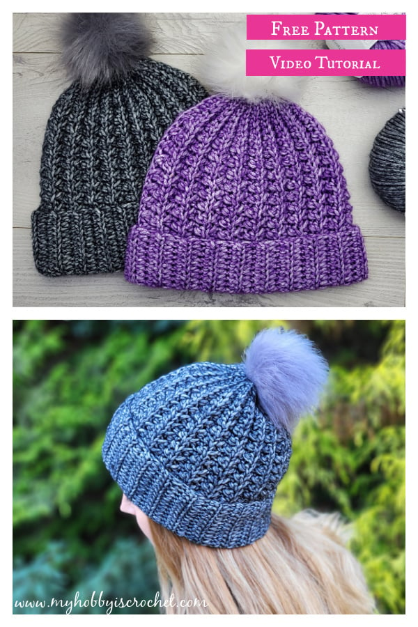 Crossed Rib Hat Free Crochet Pattern