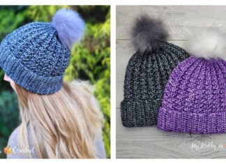 Crossed Rib Hat Free Crochet Pattern