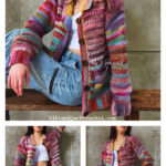 Easy Scrap Yarn Cardigan Free Crochet Pattern