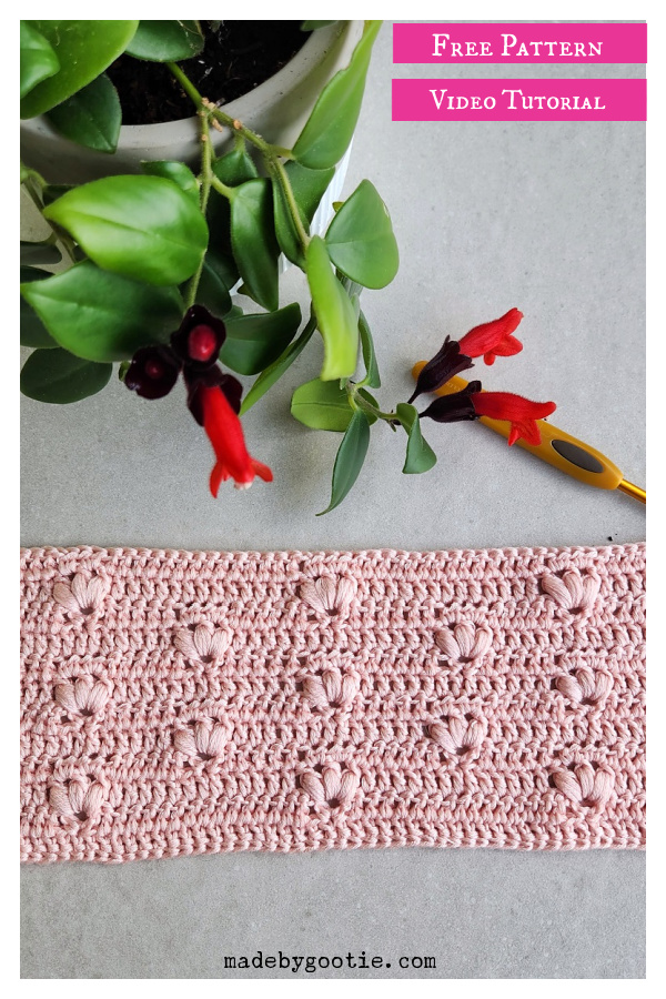 Flower Stitch Free Crochet Pattern and Video Tutorial