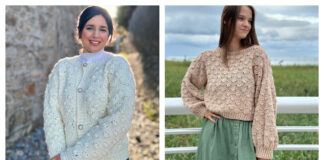 Flower Stitch Sweater Crochet Patterns