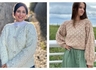 Flower Stitch Sweater Crochet Patterns