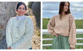 Flower Stitch Sweater Crochet Patterns