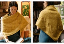 Heart of Gold Textured Wrap Free Crochet Pattern