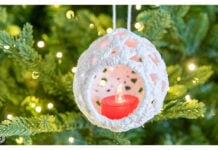 LED Light Ornament Free Crochet Pattern and Video Tutorial