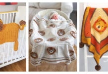 Lion Baby Blanket Crochet Patterns