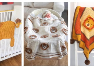 Lion Baby Blanket Crochet Patterns