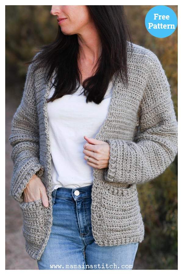 My Boyfriend Cardigan Free Crochet Pattern