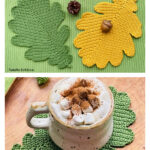 Oak Leaf Coaster Crochet Pattern