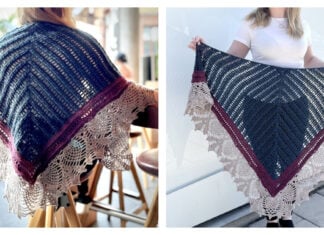 Pining for Winter Shawl Free Crochet Pattern