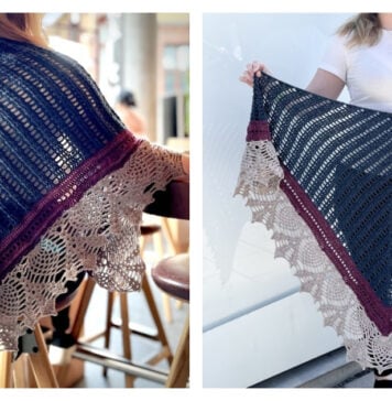 Pining for Winter Shawl Free Crochet Pattern