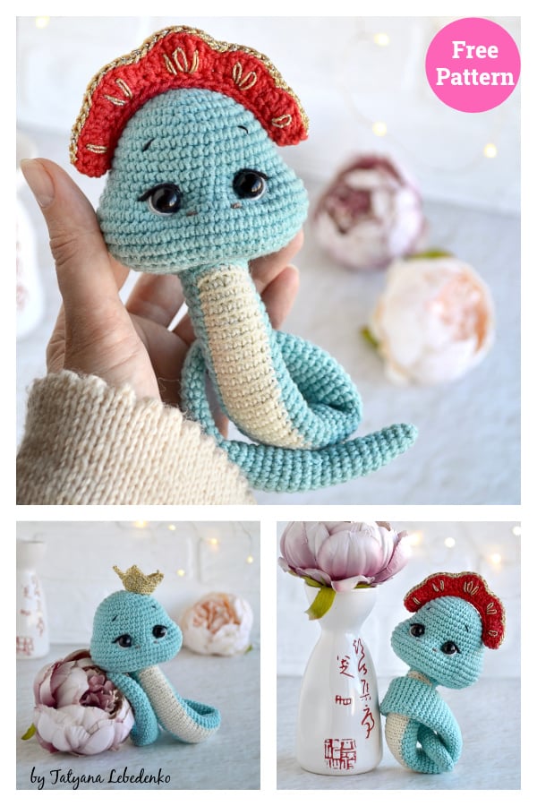 Princess Snake Free Crochet Pattern