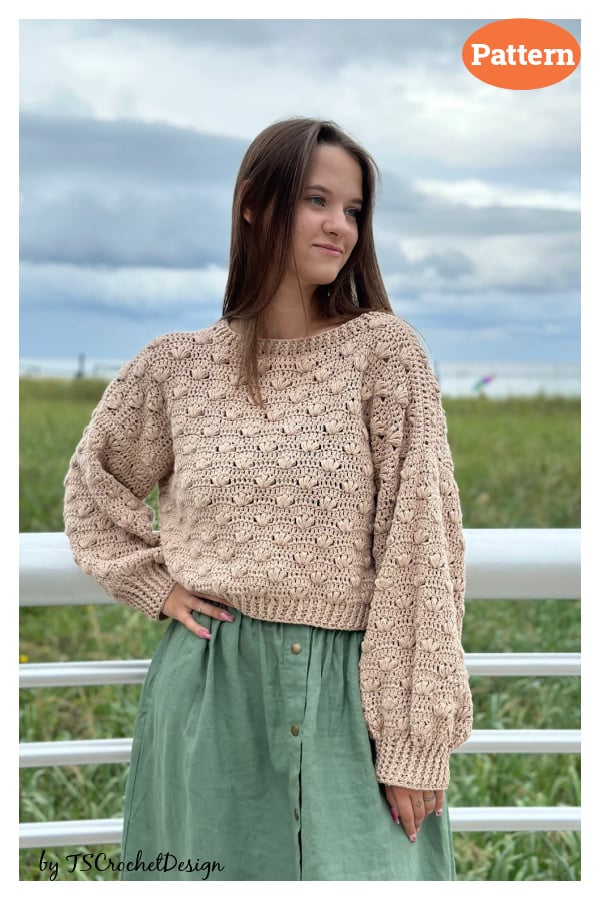 Puff Dream Sweater Crochet Pattern