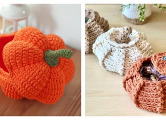 Pumpkin Basket Crochet Patterns