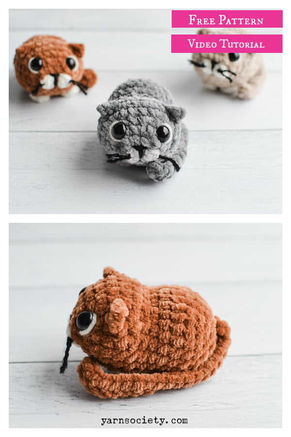 Sad Kitty Amigurumi Free Crochet Pattern and Video Tutorial