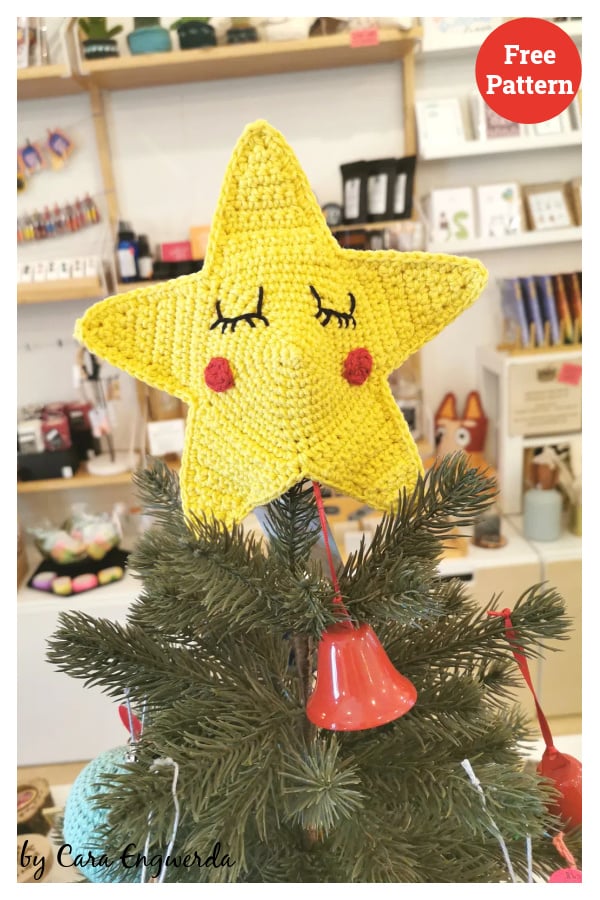 Star the Tree Topper Free Crochet Pattern