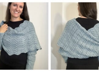 Sweater Wrap Scarf Free Crochet Pattern and Video Tutorial