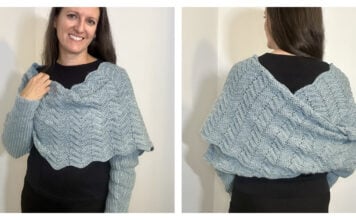 Sweater Wrap Scarf Free Crochet Pattern and Video Tutorial