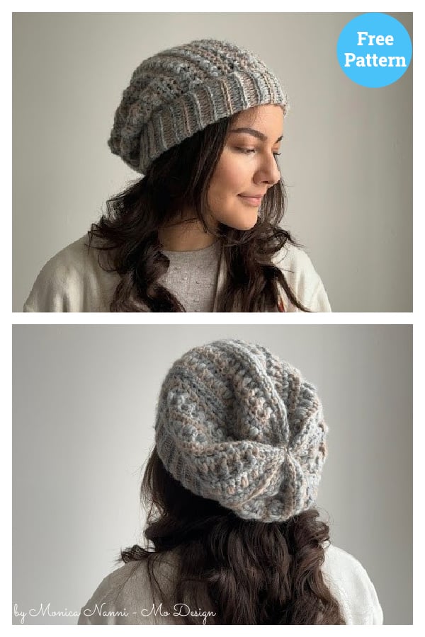 Birch Beanie Hat Free Crochet Pattern