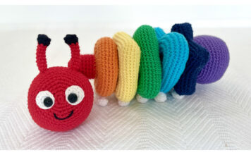 Caterpillar Stacking Toy Free Crochet Pattern