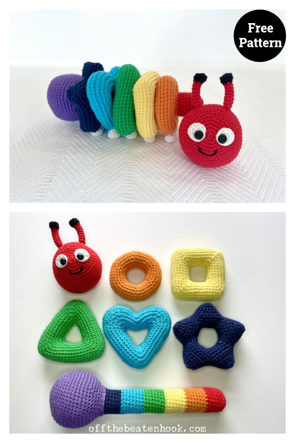 Caterpillar Stacking Toy Free Crochet Pattern