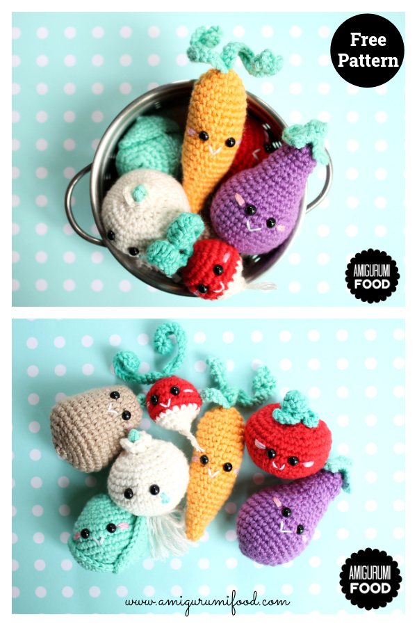 Eat Your Veggies Free Crochet Pattern