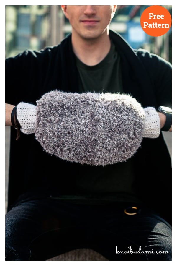 Fuzzy Muff Free Crochet Pattern