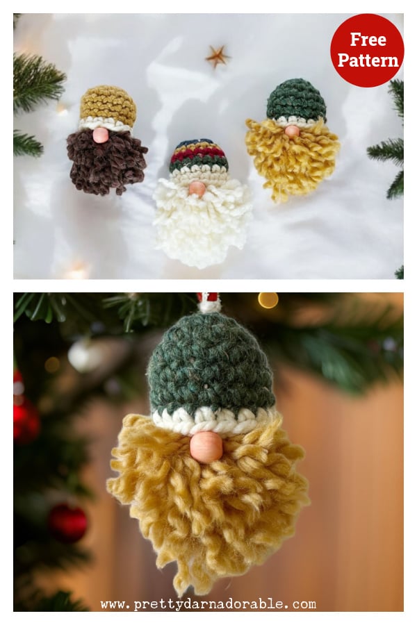 Lumberjack Gnome Ornament Free Crochet Pattern