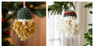 Lumberjack Gnome Ornament Free Crochet Pattern