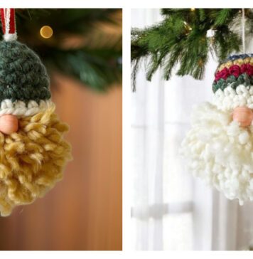 Lumberjack Gnome Ornament Free Crochet Pattern