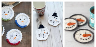 Snowman Coaster Free Crochet Patterns