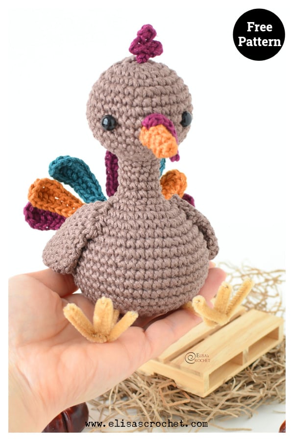 Stewie the Turkey Amigurumi Free Crochet Pattern