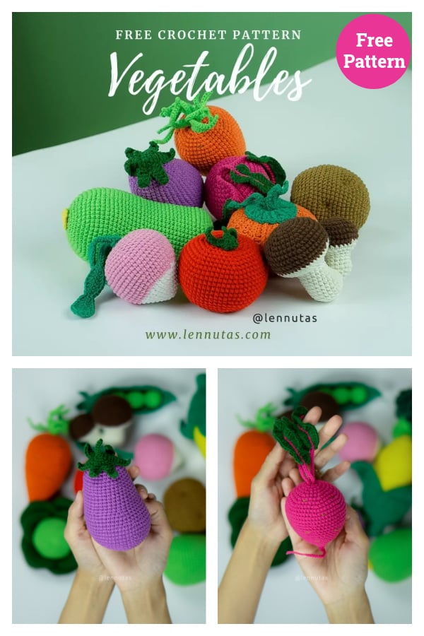 Vegetable Toys Free Crochet Pattern