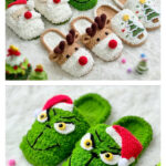 Adorable Christmas Slippers Crochet Pattern